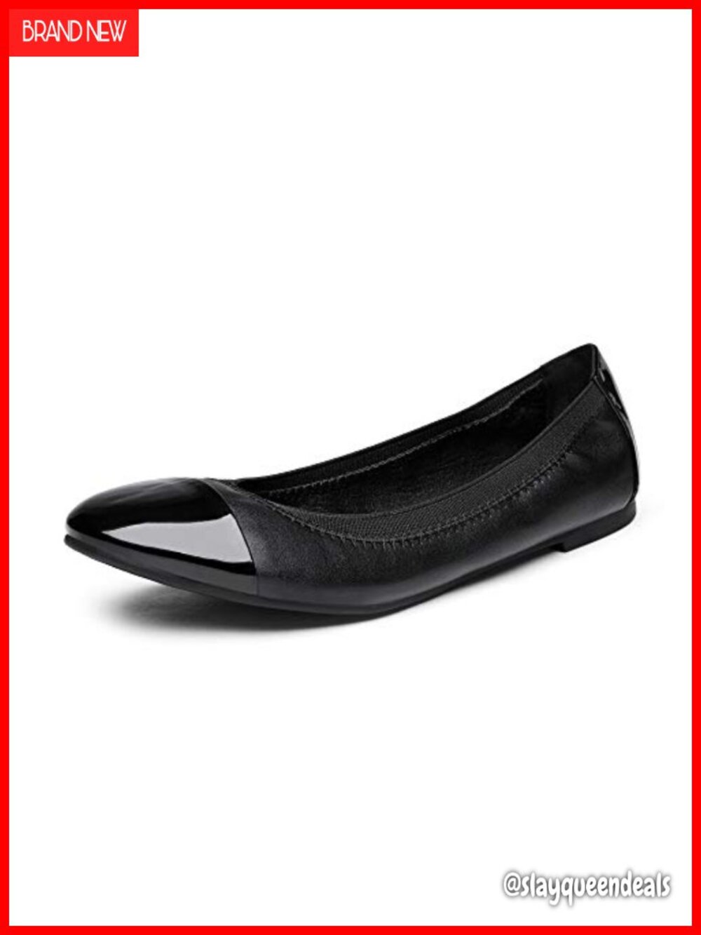 Women's Foldable Ballet Flats Round Toe Slip-On Casual Shoes